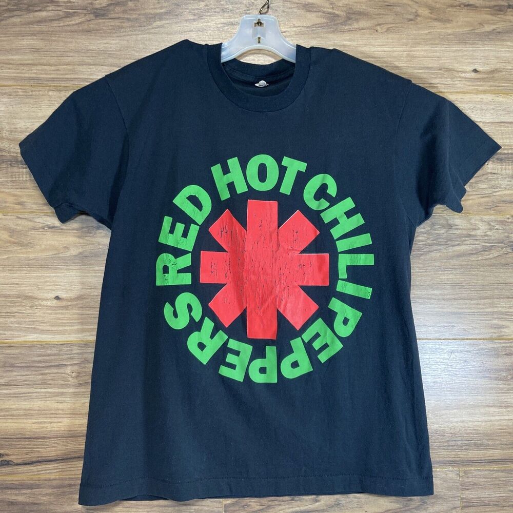 Vintage Red Hot Chili Peppers Asterisk T Shirt Size XL Screen Stars 1980s Band